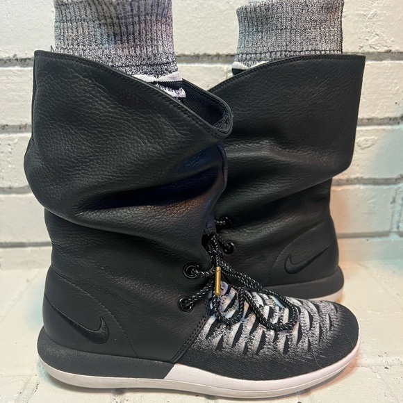 NIKE Roshe Two Hi Flyknit Trainers Sneakers Boots - Picture 6 of 9